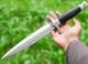 Couteau De Survie &agrave; Lame En Acier Au Carbone Fabriqu&eacute; &agrave; La Main Sur Mesure, Couteau De Chasse Et De Camping<br/>