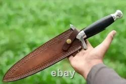Couteau de survie à lame en acier au carbone fait main sur mesure, couteau de chasse et de camping
<br/> 