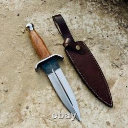 Couteau de survie, couteau de chasse et couteau de camping à lame en acier au carbone fabriqué à la main sur mesure