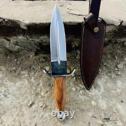 Couteau de survie, couteau de chasse et couteau de camping à lame en acier au carbone fabriqué à la main sur mesure