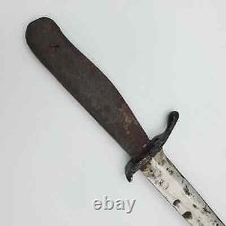 Couteau de tranchée original allemand de la Première Guerre mondiale, poignard de botte, lame de combat à la main, lame de combat WW2 ancienne