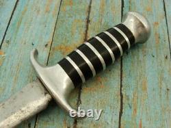 Couteau de tranchée vintage fait main WWII Commando Combat Bowie USN USMC USAF US