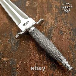 Couteau dent de choix rare d'art personnalisé avec manche en fil métallique - 1126