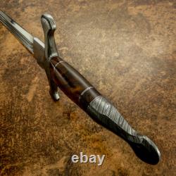 Couteau épée médiéval rare sur mesure D2 massive avec triple plein dos Impact Cutlery