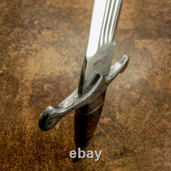 Couteau épée médiéval rare sur mesure D2 massive avec triple plein dos Impact Cutlery
