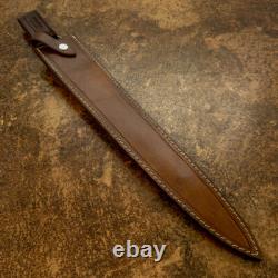 Couteau épée médiéval rare sur mesure D2 massive avec triple plein dos Impact Cutlery
