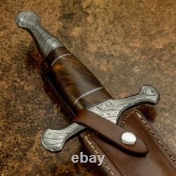 Couteau épée médiéval rare sur mesure D2 massive avec triple plein dos Impact Cutlery