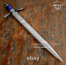 Couteau épée poignard Art Fuller D2 27,25 sur mesure de coutellerie à impact unique