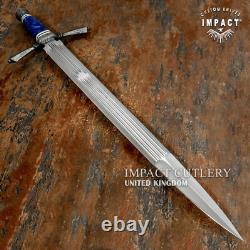 Couteau épée poignard Art Fuller D2 27,25 sur mesure de coutellerie à impact unique