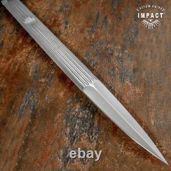 Couteau épée poignard Art Fuller D2 27,25 sur mesure de coutellerie à impact unique