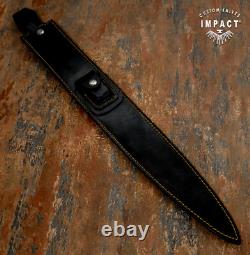 Couteau épée poignard Art Fuller D2 27,25 sur mesure de coutellerie à impact unique