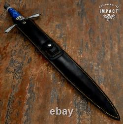 Couteau épée poignard Art Fuller D2 27,25 sur mesure de coutellerie à impact unique