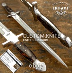 Couteau épée poignard Impact Cutlery Rare Personnalisé D2 Pleine Tang Fuller 26.70