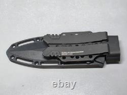 Couteau fixe SOG Professional Pentagon FX Blackout 4.77 S35VN à double tranchant