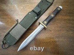 Couteau fixe Vintage EK Commando Dague de combat Fabriqué à Richmond VA USA