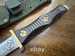 Couteau fixe Vintage EK Commando Dague de combat Fabriqué à Richmond VA USA