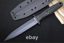 Couteau fixe noir Boker Applegate-Fairbairn en acier 440C / Lame de poignard / Noir