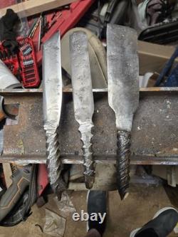 Couteau personnalisé, poignard, chasse, survie, EDC, pointe de rail