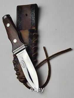 Couteau poignard A. G. Russell Springdale Ark Sting Boot de 1977 avec fourreau USA RARE