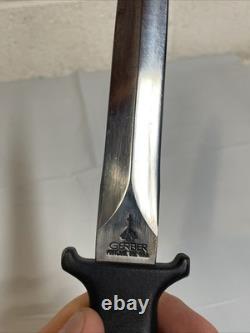 Couteau poignard Gerber Guardian II RW Loveless conçu avec fourreau en cuir Web USA