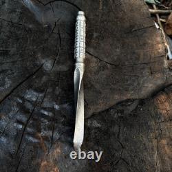 Couteau poignard Kris de chasse en acier damassé fait main Ubr avec étui en cuir