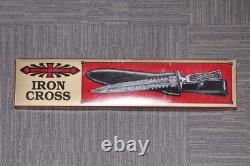 Couteau poignard croix de fer avec poignée en os vintage United UC328 avec étui et boîte 14 5/8