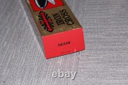 Couteau poignard croix de fer avec poignée en os vintage United UC328 avec étui et boîte 14 5/8