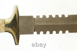 Couteau poignard croix de fer avec poignée en os vintage United UC328 avec étui et boîte 14 5/8