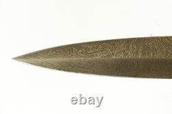 Couteau poignard croix de fer avec poignée en os vintage United UC328 avec étui et boîte 14 5/8