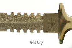 Couteau poignard croix de fer avec poignée en os vintage United UC328 avec étui et boîte 14 5/8