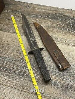 Couteau poignard de combat Antique US 19ème siècle B. G. I. Co Bridgeport #501 Stiletto