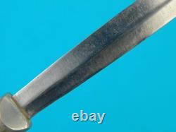 Couteau poignard de combat à manche rond antique américain du XIXe siècle