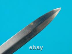 Couteau poignard de combat à manche rond antique américain du XIXe siècle