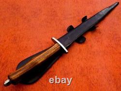 Couteau poignard en acier inoxydable fait main pour la chasse et la survie avec personnalisation gratuite