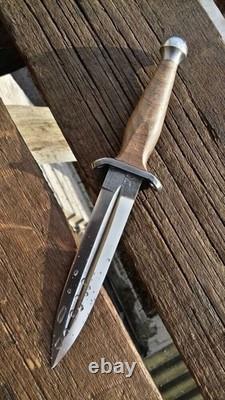 Couteau poignard fait à la main en acier D2 Ubr avec étui en cuir