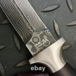 Couteau poignard fixe Boker MG-42 Damast lame en damas manche en charme 121506DAM