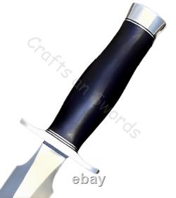 Couteau réplique antique de stiletto de combat Randall fait main avec étui