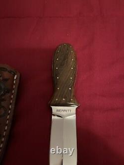 Couteau sur mesure Jim Merritt / fourreau Loveless Partner des années 1970. Rare