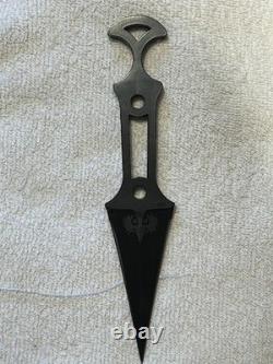 Couteau tactique/de survie DEAD MOOSE OPS (DMO) Knives poignard à double tranchant noir