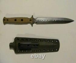 Couteaux Black Roc (Ken Vehikite) Couteau poignard double tranchant personnalisé en acier 80CRV2
