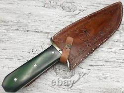 D2 Acier Sharp Chasse Massive Fuller Couteau De Combat Dague Micarta Poignée Et Couverture