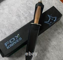 Dague Commando Fairbairn Sykes Fox FX-593 avec étui en cuir et boîte