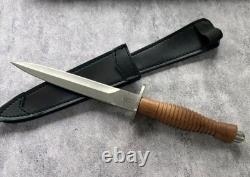 Dague Commando Fairbairn Sykes Fox FX-593 avec étui en cuir et boîte
