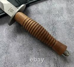 Dague Commando Fairbairn Sykes Fox FX-593 avec étui en cuir et boîte