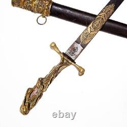 Dague Empire russe Zlatoust Cosaque Nicolas II 1888 Épée couteau sabre 863