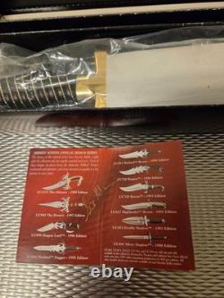 Dague Gil Hibben Double Shadow édition OR UC-453-G MIB 1998 United Cutlery