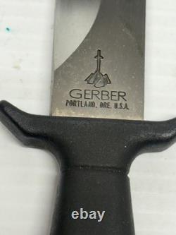 Dague/Knife de Botte Vintage Gerber Mark 1 Étui Original bouton cassé A2296S