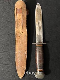 Dague PAL de la Seconde Guerre mondiale aux États-Unis - Couteau de combat de la Seconde Guerre mondiale - RH36 à double tranchant - Collection militaire