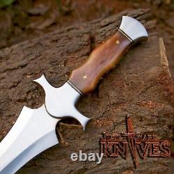 Dague Vikings, Acier À Outils D2 Sur Mesure, Tacitcal, Chasse, Couteau De Combat