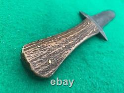 Dague WOODHEAD STAG des années 1850 super rare et belle, couteau ancien de Sheffield